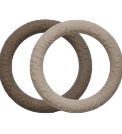 A Little Lovely Company Bidering - 2-pak - Leaves - Taupe