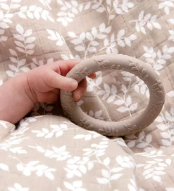 A Little Lovely Company Bidering - 2-pak - Leaves - Taupe