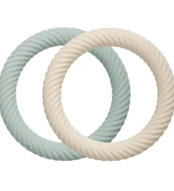 A Little Lovely Company Bideringe - 2-pak - Classic - Sage/Cream