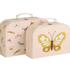 A Little Lovely Company Kuffertsæt - 2 stk. - 29x20/25,5x18 cm -