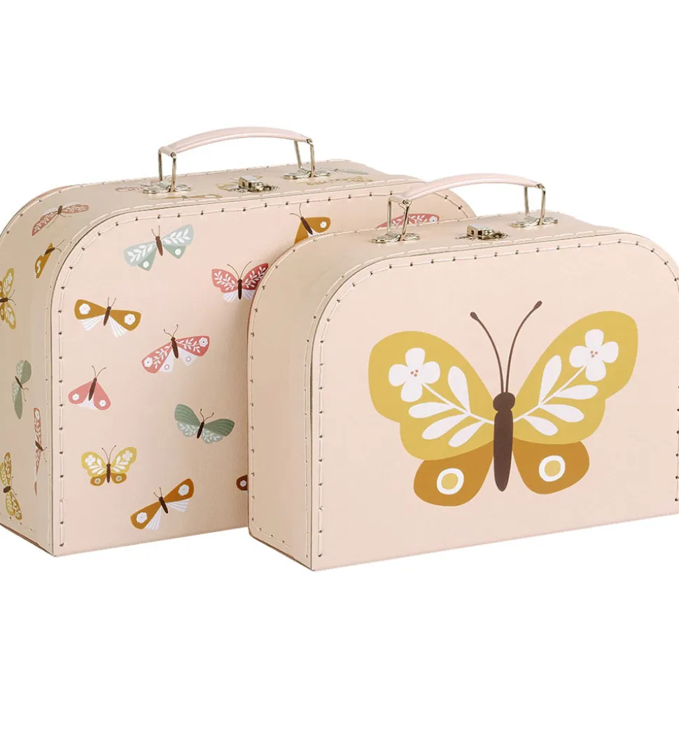 A Little Lovely Company Kuffertsæt - 2 stk. - 29x20/25,5x18 cm -