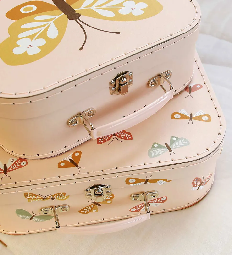 A Little Lovely Company Kuffertsæt - 2 stk. - 29x20/25,5x18 cm -