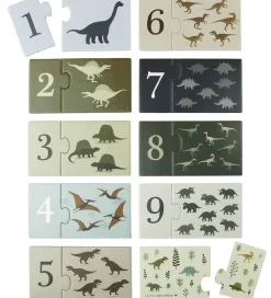 A Little Lovely Company Tællepuslespil 1-10 - Dinosaur