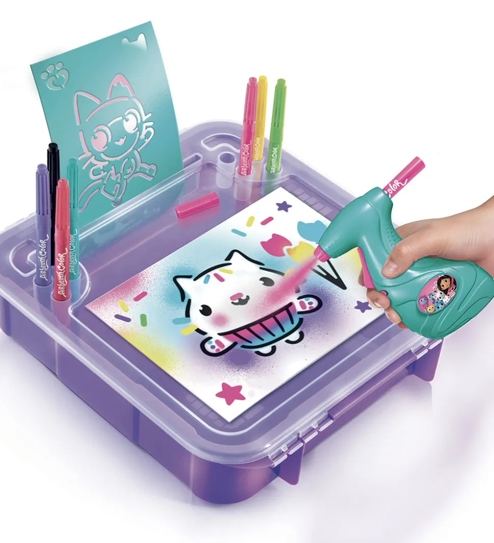 Airbrush Kreasæt - Gabby's Dollhouse Art Activity Case