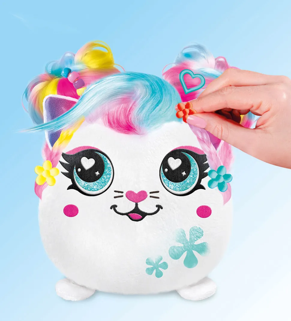 Airbrush Plush Bamse - 14 cm - Hair'iffic - Precious