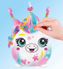 Airbrush Plush Bamse - 14 cm - Hair'iffic - Princess