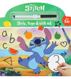 Alvilda Aktivitetsbog - Disney Stitch - Skriv, Tegn & Visk Ud