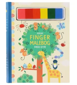 Alvilda Aktivitetsbog - Fingermalebog Med Dyr - Dansk