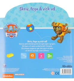 Alvilda Aktivitetsbog - Paw Patrol - Skriv, Tegn & Visk Ud