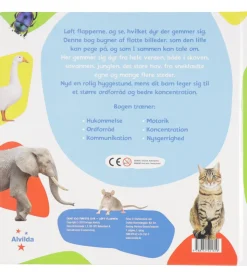 Alvilda Billedbog m. Flapper - Dine 100 Første Dyr - Dansk