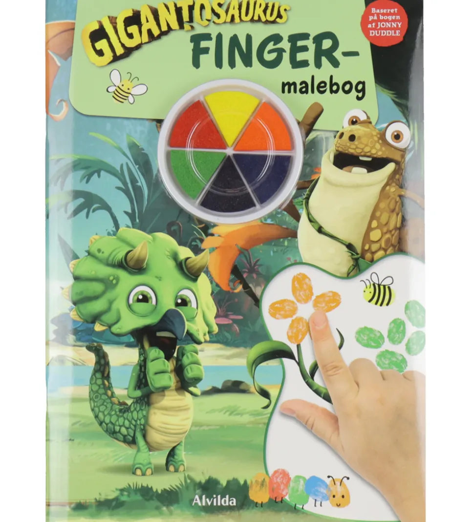 Alvilda Bog - Fingermalebog m. Gigantosaurus - Dansk