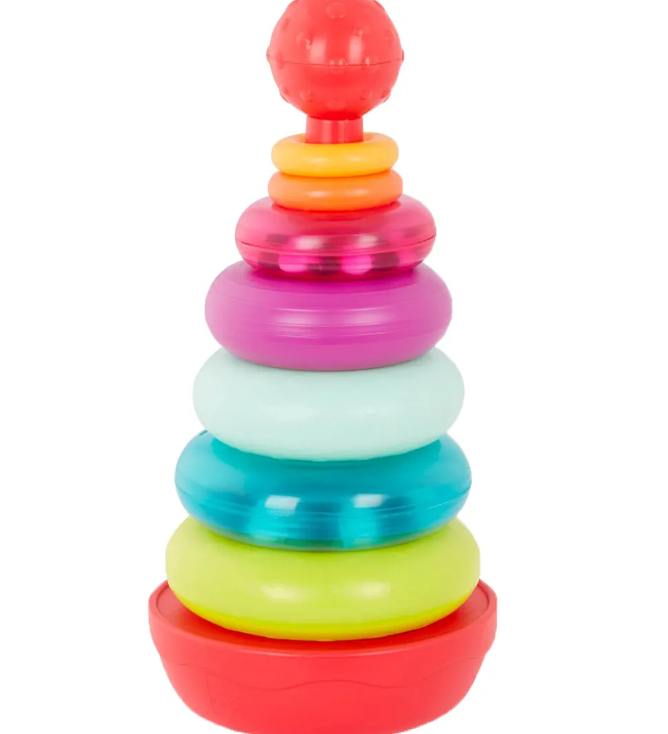 B. toys Stablelegetøj - Rainbow Rings - 9 Dele