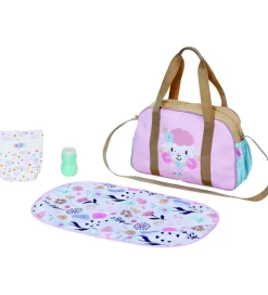 BABY Born Dukketilbehør - Dukkepusletaske m. Blomster - 4 Dele