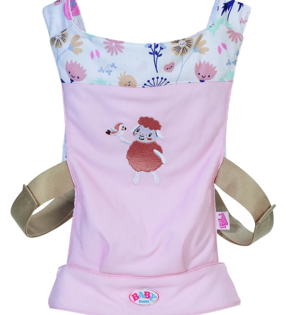 BABY Born Dukketilbehør - Dukkebæresele m. Blomster