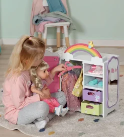 Baby Born Dukketilbehør - Regnbue Garderobe