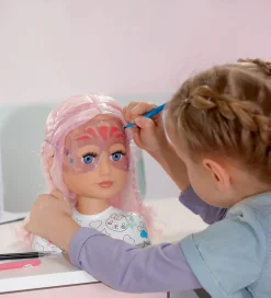 Baby Born Sminkehoved m. Tilbehør - Sister Styling Artist