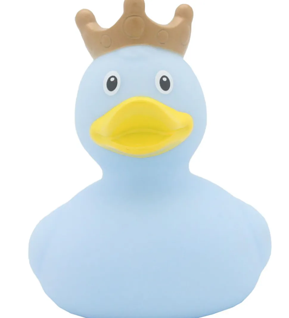 Badeand - Lyseblå And m. Krone