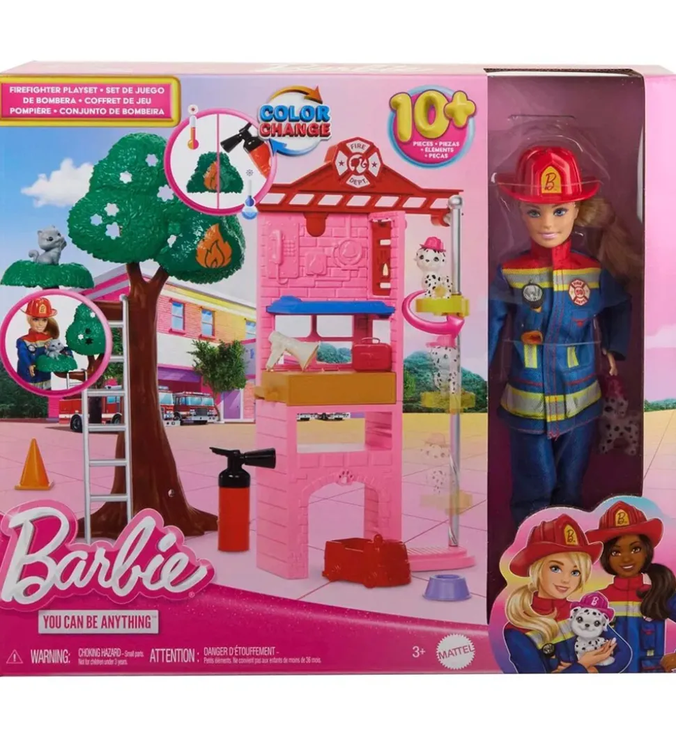 Barbie Dukke - 30 cm - Career Fire Fighter Playset