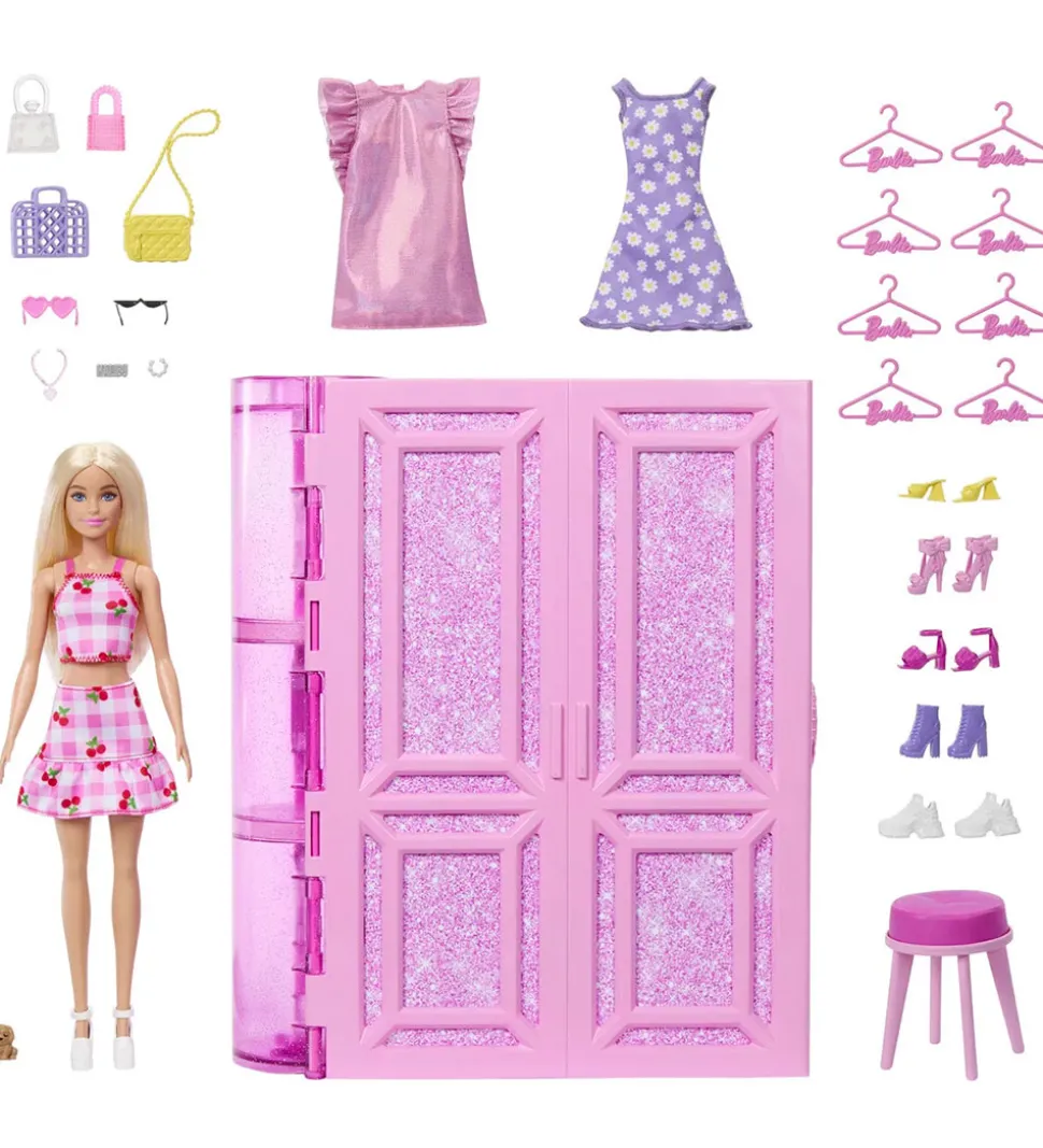 Barbie Legetøj - Fashion Fun Dream Closet