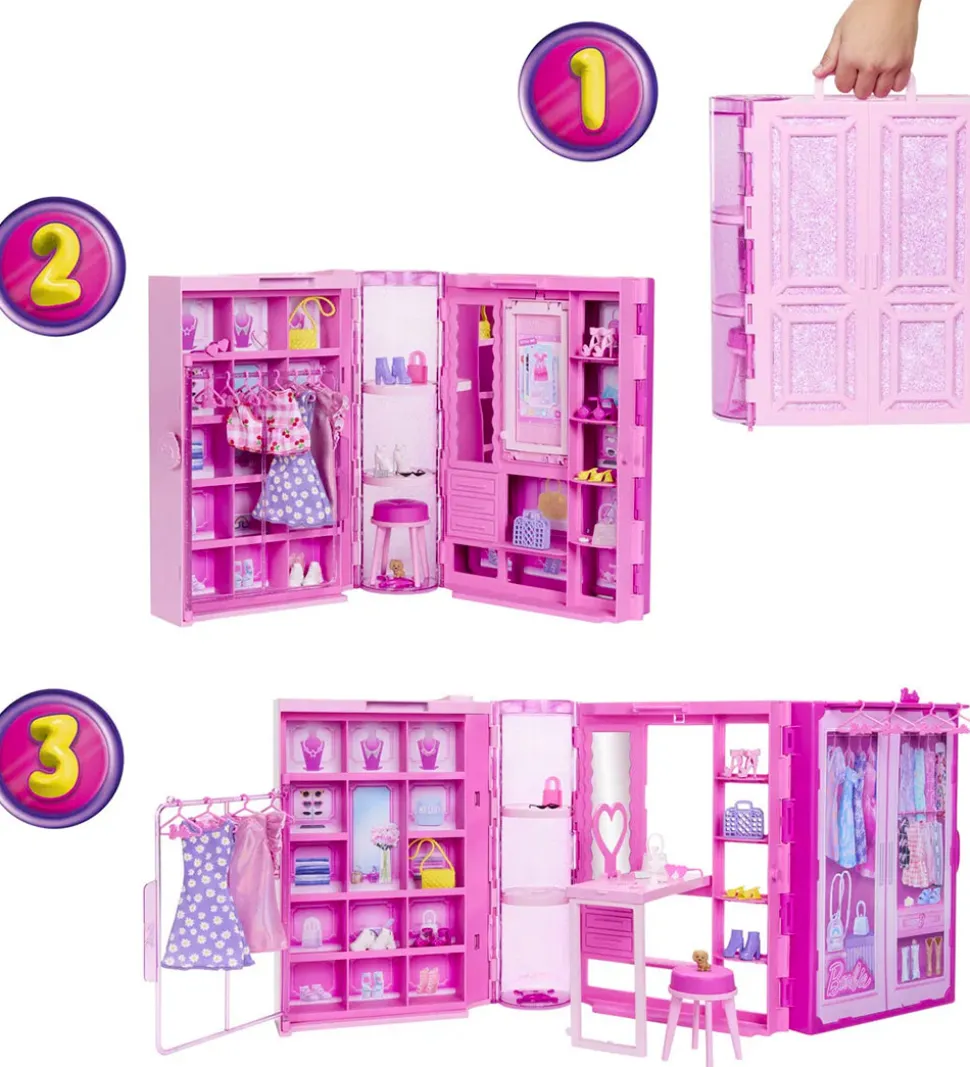 Barbie Legetøj - Fashion Fun Dream Closet