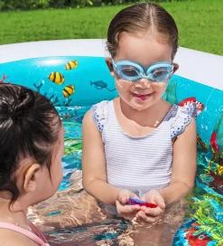 Bestway Badebassin m. Tilbehør - 262 x 175 cm - 3D Undersea Adve