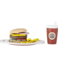 Bloomingville Mini Legetøjsmad - Jools - Burger - 13 Dele - Brun