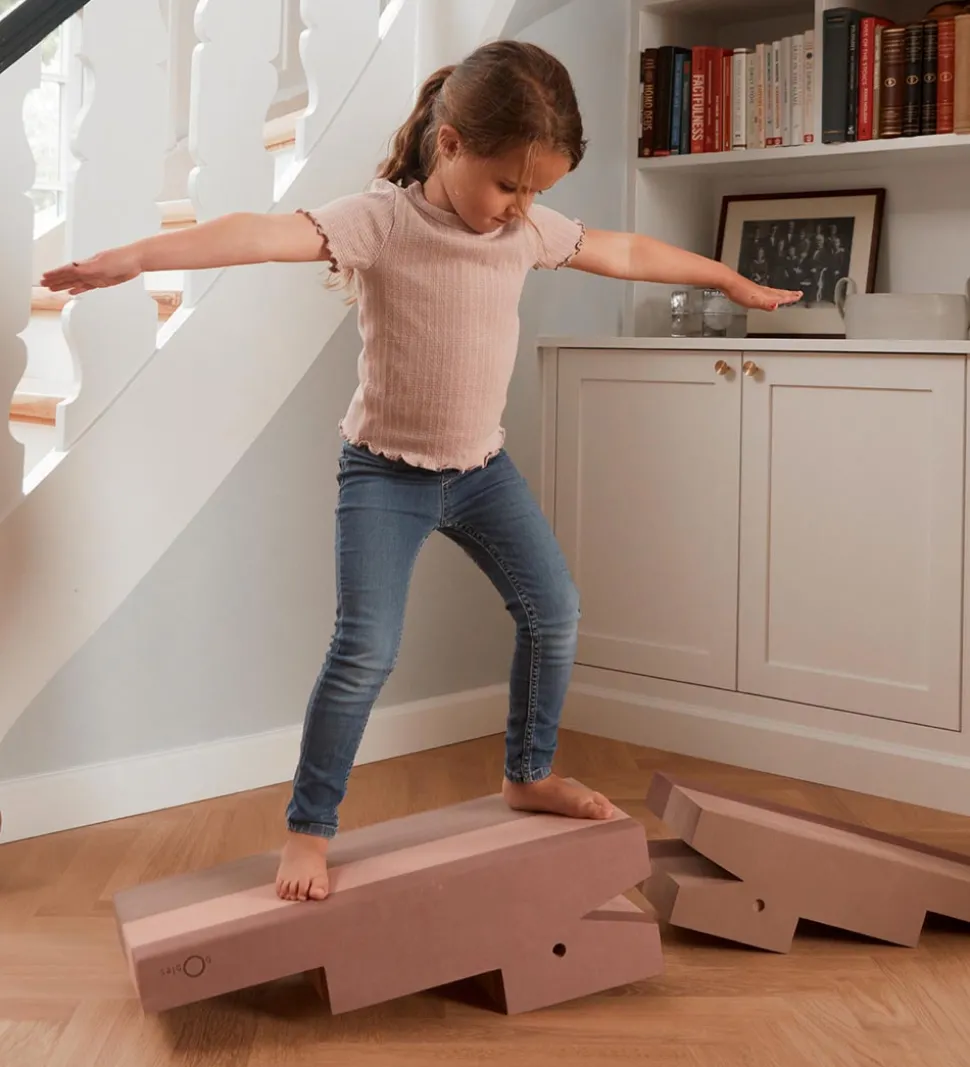 bObles Krokodille - 60x24x18 cm - Sand Grey