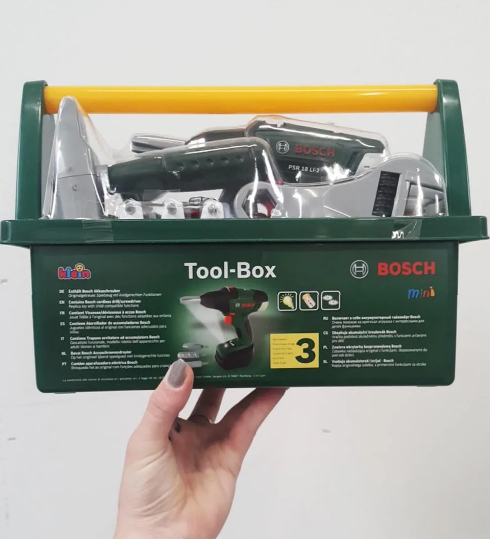Bosch Mini Værktøjskasse m. Tilbehør - Legetøj - Mørkegrøn