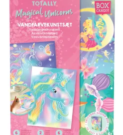 BOX CANDIY Kreasæt - Vandfarvekunstsæt - Totally Magical Unicorn