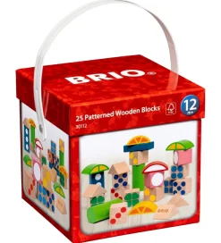 BRIO Byggeklodser m. Mønster - 25 Dele - Multifarvet 30112