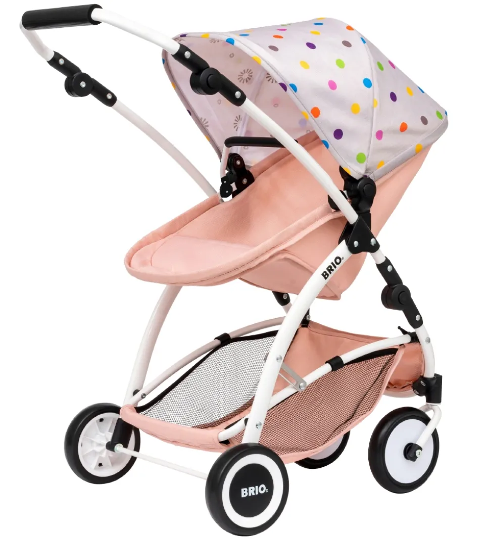 BRIO Dukkevogn - Flex - Rosa/Hvid 24906000