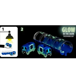 BRIO World Metro m. Tunnel - 3 dele - Selvlysende 33970