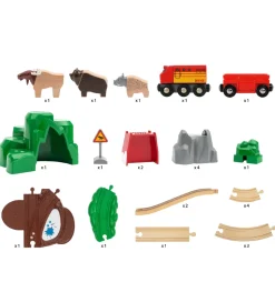 BRIO World Togbanesæt - Nordic Animal Set - 26 Dele 33988