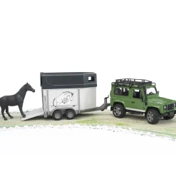 Bruder Bil - Land Rover Defender m. Hestetrailer - 02592