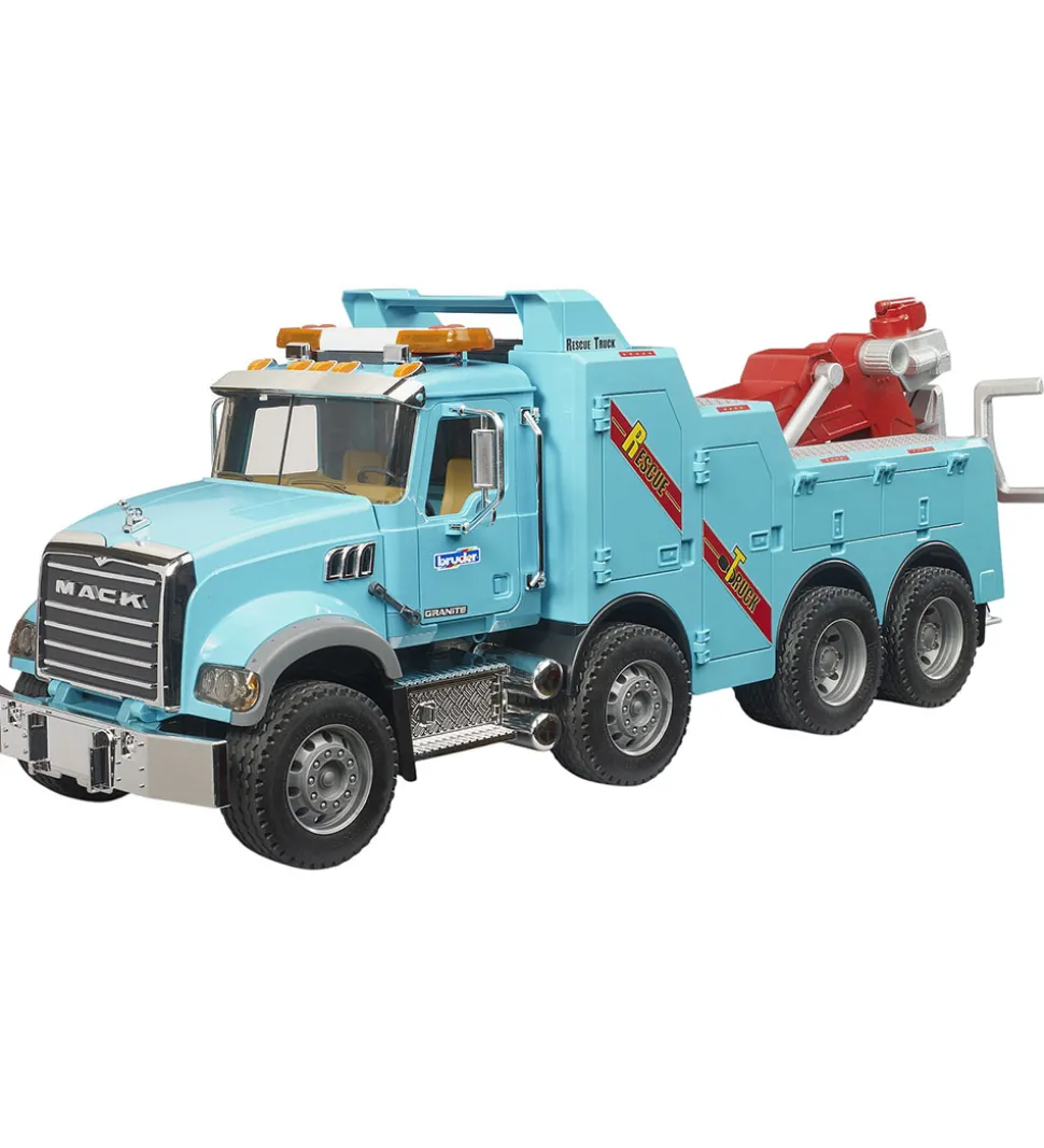 Bruder Lastbil - MACK Granite Bjærgningsbil m. Lys/lyd - 02831