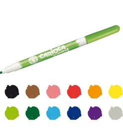 Carioca Stoftuscher - 10 stk - Multifarvet