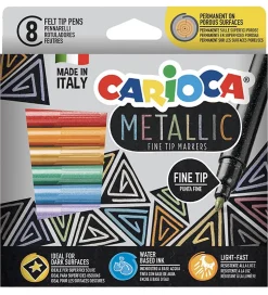 Carioca Tuscher - 8 stk. - Metallic