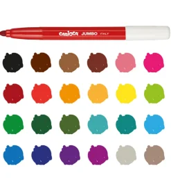 Carioca Tuscher - 24 stk - Multifarvet