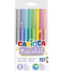 Carioca Tuscher - 8 stk - Pastel