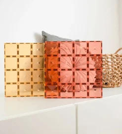 Connetix Magnetplader - 2-Dele - Lemon & Peach