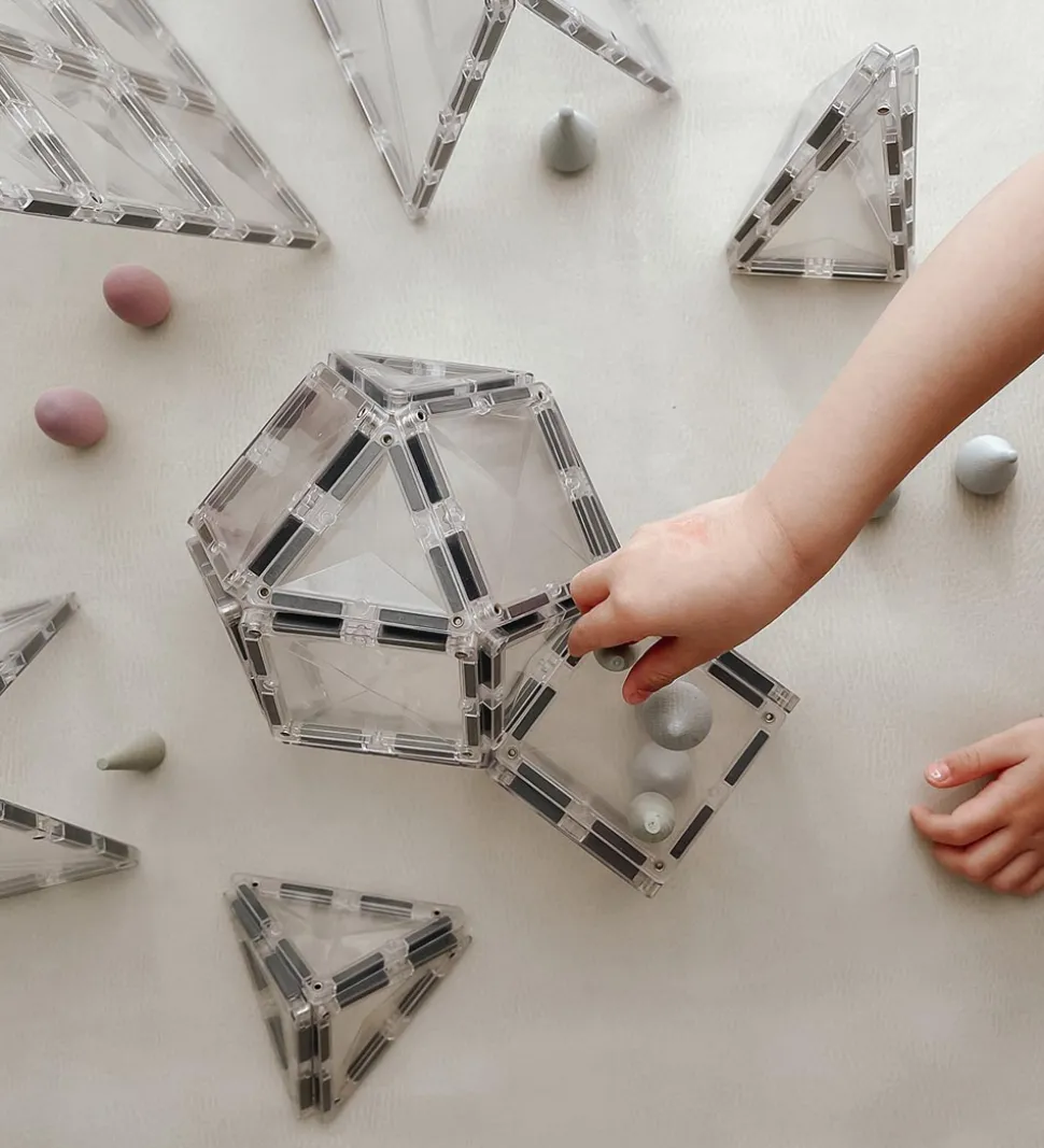 Connetix Magnetsæt - 34 Dele - Clear