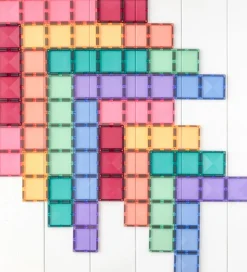 Connetix Magnetsæt - 24 Dele - Pastel Rectangle