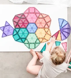 Connetix Magnetsæt - 202 Dele - Pastel Mega Pack