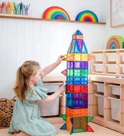 Connetix Magnetsæt - 102 Dele - Rainbow Creative Pack