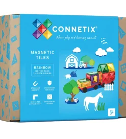 Connetix Magnetsæt - 24 Dele - Rainbow Motion Pack