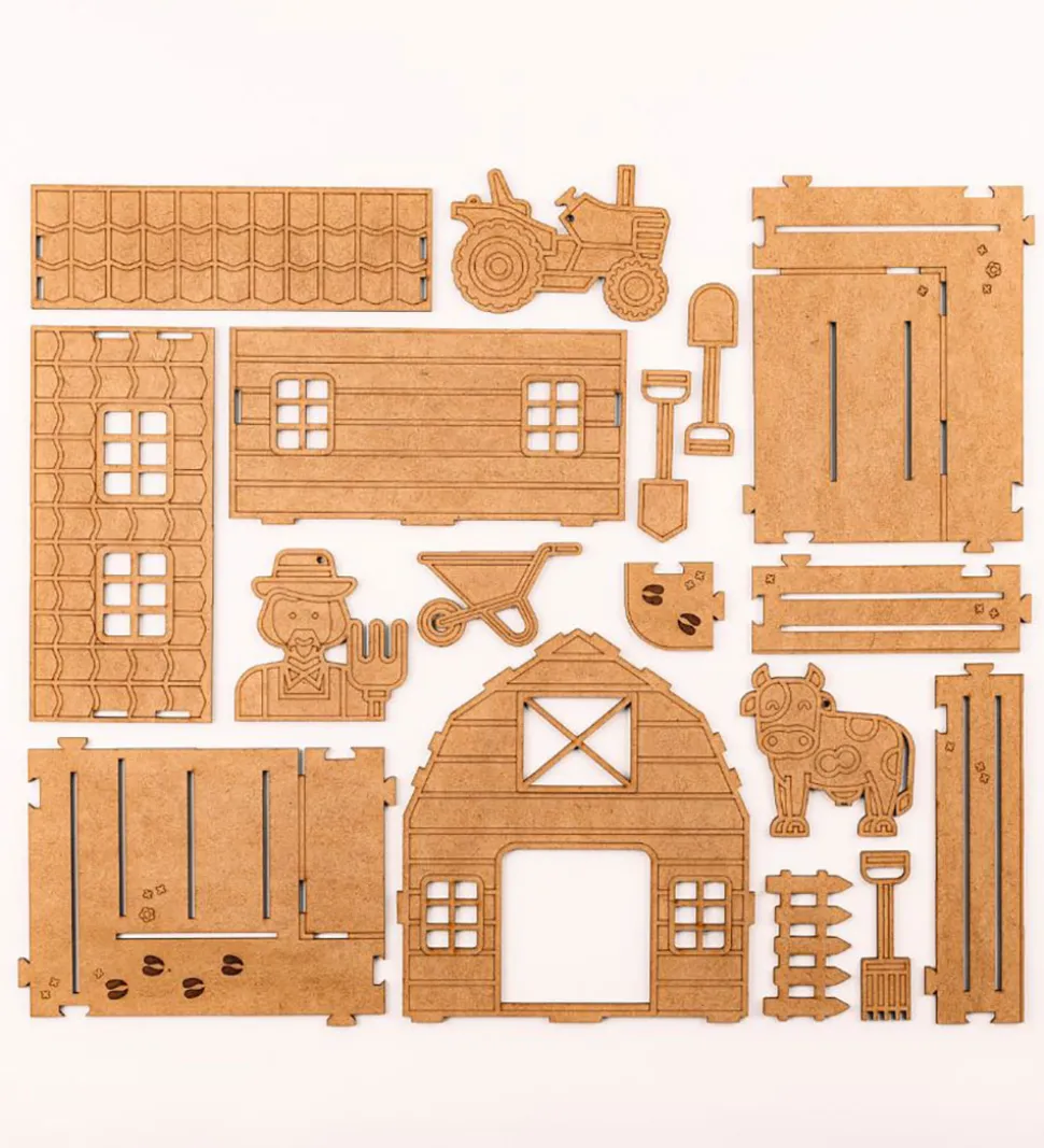 Crateit Kreasæt - Bondegården - Træ - Livet i Stalden