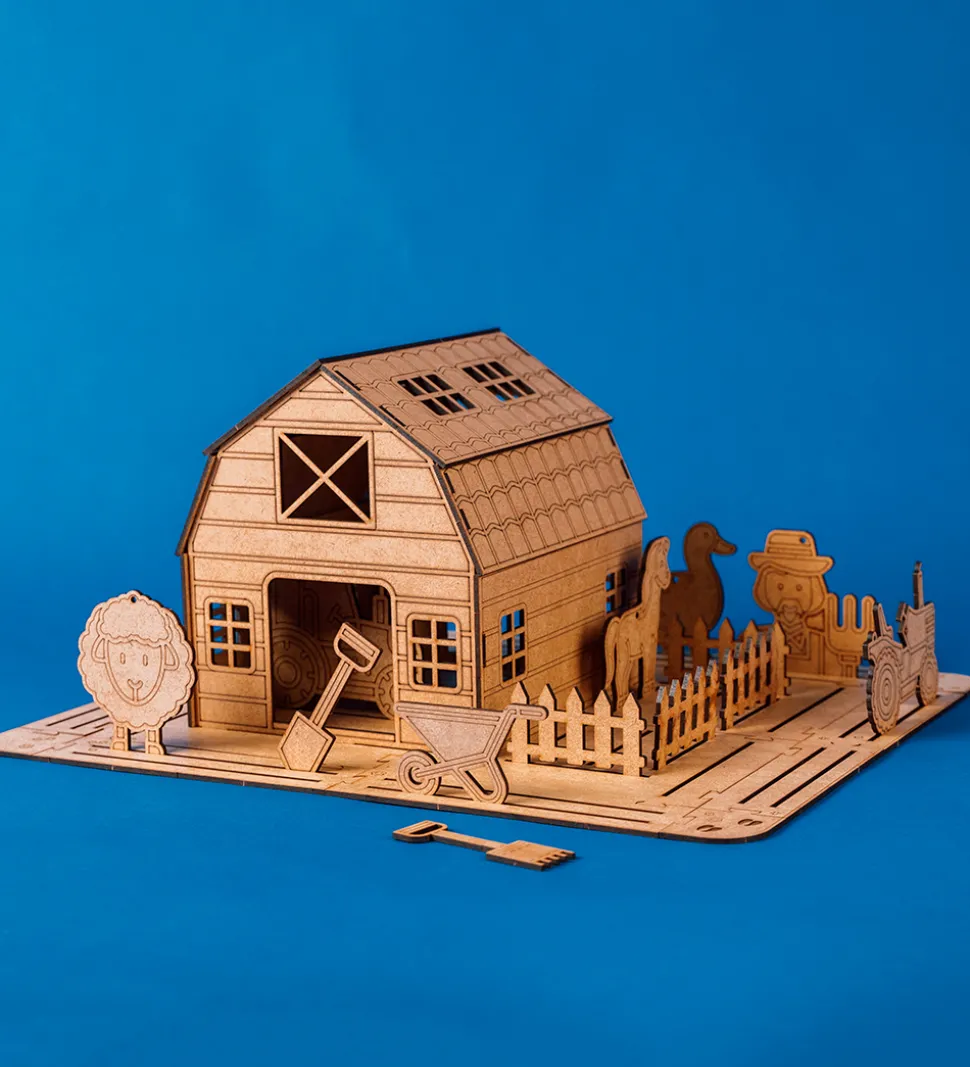 Crateit Kreasæt - Bondegården - Træ - Livet i Stalden