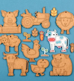 Crateit Kreasæt - Bondegården - Træ - Dyrevenner