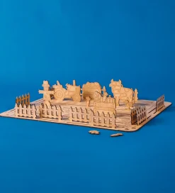 Crateit Kreasæt - Bondegården - Træ - Markerne Høstes - 27 Dele