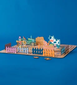 Crateit Kreasæt - Bondegården - Træ - Markerne Høstes - 27 Dele